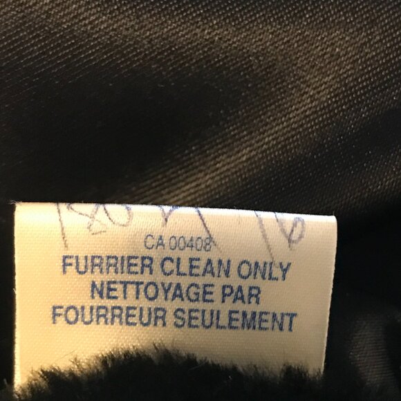 VTG Dasco Faux fur coat black maxi women's L soft quiet luxury old money winter - Picture 6 of 7